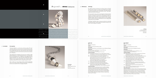 Beyond the Obvious exhibition catalog spreads