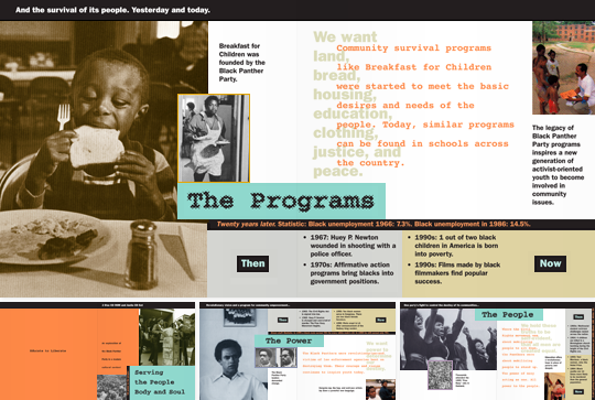 Black Panthers CD-ROM insert spreads