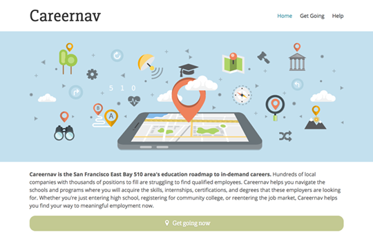 Careernav responsive website home page