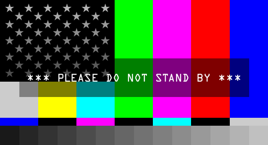 Please Do Not Stand By social media banner