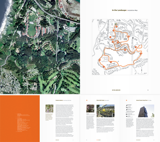 Presidio Habitats exhibition catalog spread