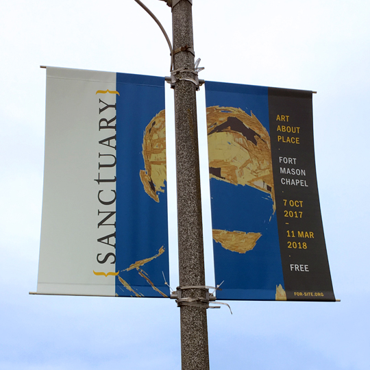 Sanctuary street pole banners