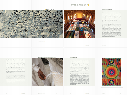Sanctuary exhibition catalog spreads