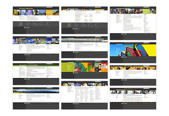 San Francisco State University satellite site template examples