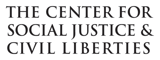 Center for Social Justice and Civil Liberties typography