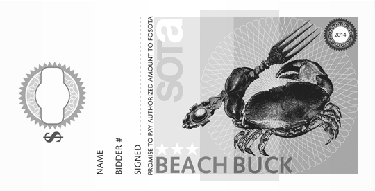 School of the Arts fundraiser funny money